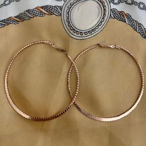Rose Gold Hoop Earrings